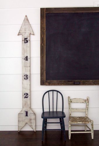 Wooden Arrow Growth Chart Image